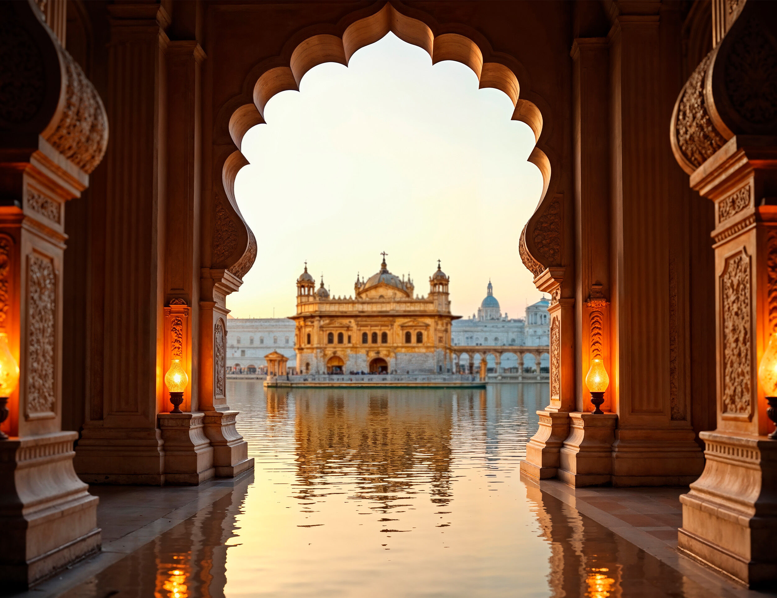 A golden temple in amritsar for winter wedding destination